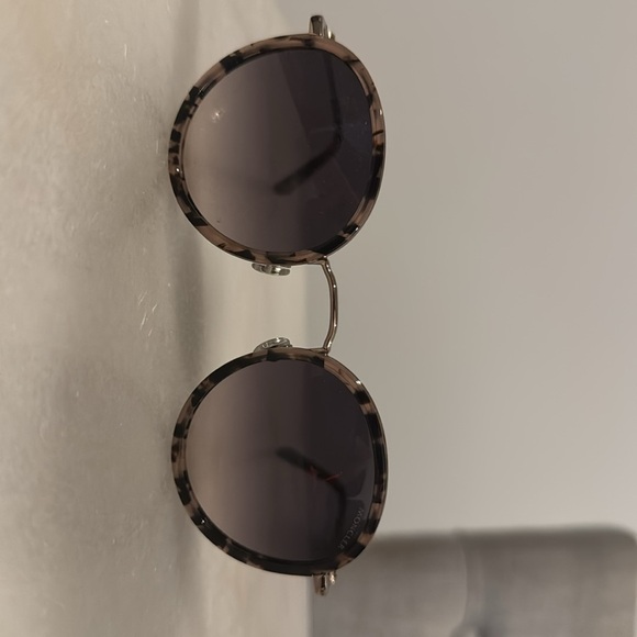 MONCLER Pink Tortoise Round Sunglasses - Picture 10 of 10